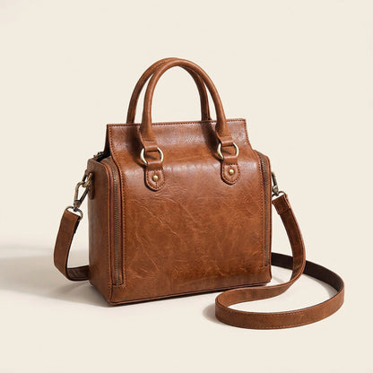 Vintage PU School Bag for Women – Summer Collection, Spacious Crossbody Handbag with Premium Quality Design