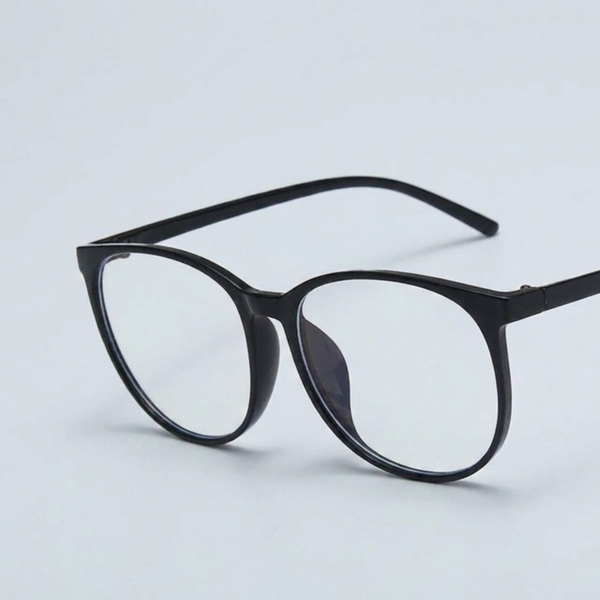 Transparent Anti Blue Light Computer Glasses Round for Women