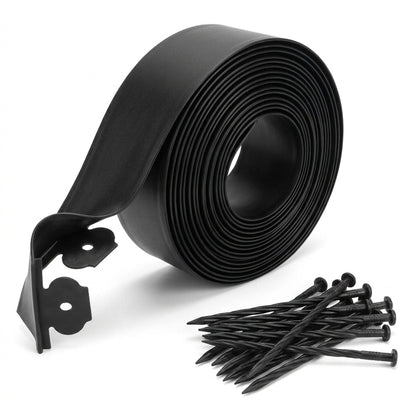 Lawn Edging Boarder Plastic – Easy-to-Install Landscape Edging Solution that Adds Long-Lasting Beauty to Lawns & Flowerbeds