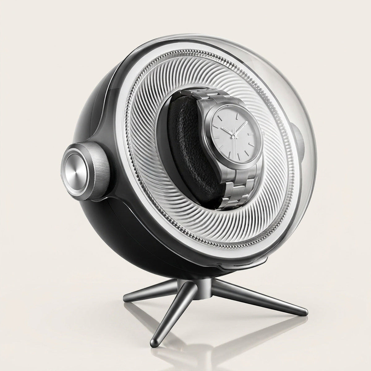 Luxury Automatic Watch Winder – Zero Magnetism Silent Storage Box with LED for Mechanical Watches, Bedside Display, or Gift Showcase