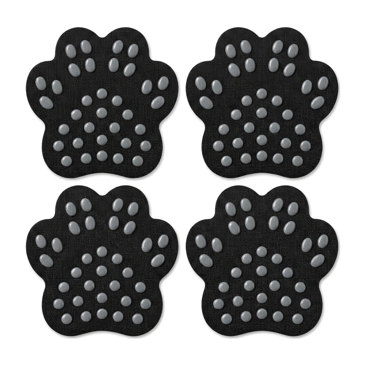 Disposable Dog Paw Pads - Self-Adhesive Rubber-Tread Stickers, Set of 4 in Black, Pink or Blue