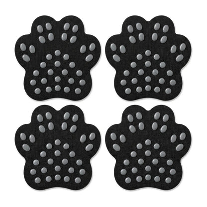 Disposable Dog Paw Pads - Self-Adhesive Rubber-Tread Stickers, Set of 4 in Black, Pink or Blue