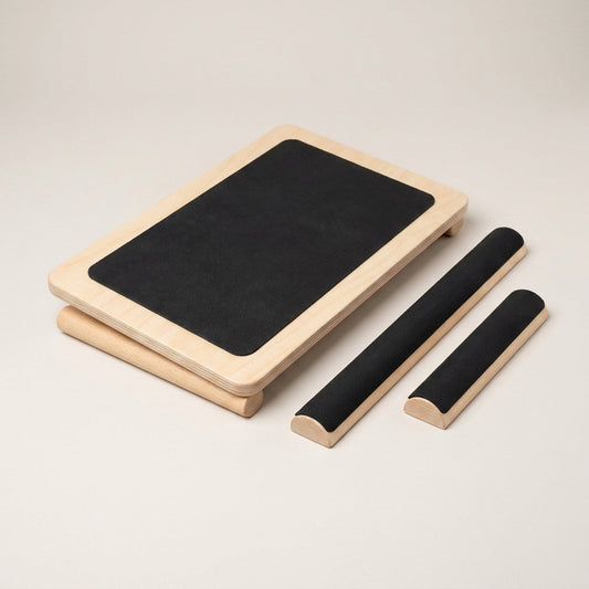 Anti Slip Wooden Balance Board - Ankle Stretcher for Ballet and Fitness Training, Home Gym Stability Exercise Equipment