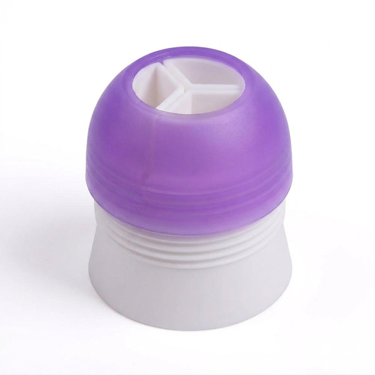 Tri-Color Piping Bag Coupler - 3-Chamber Icing Swirl Converter for Cakes and Cupcakes