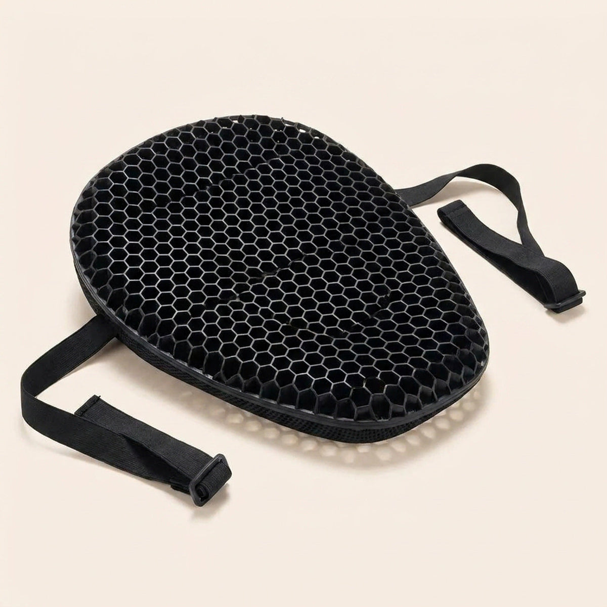 Motorcycle Seat Cushion — 3D TPE Honeycomb Pad with Two Adjustable Straps