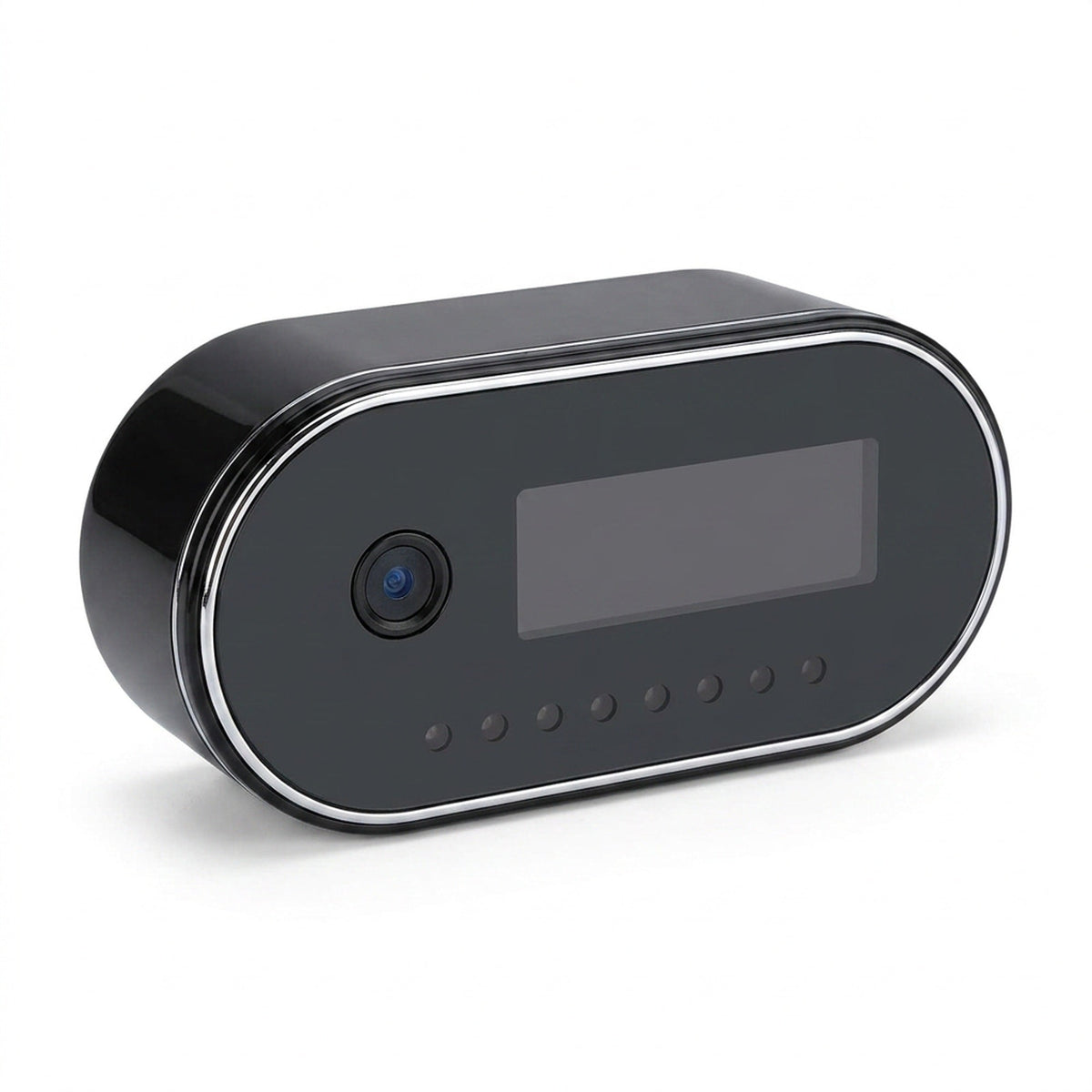 Mini Camera Clock with WiFi – 1080p Indoor Home Security Camera Built Into a Working Desk Clock, microSD Card Not Included