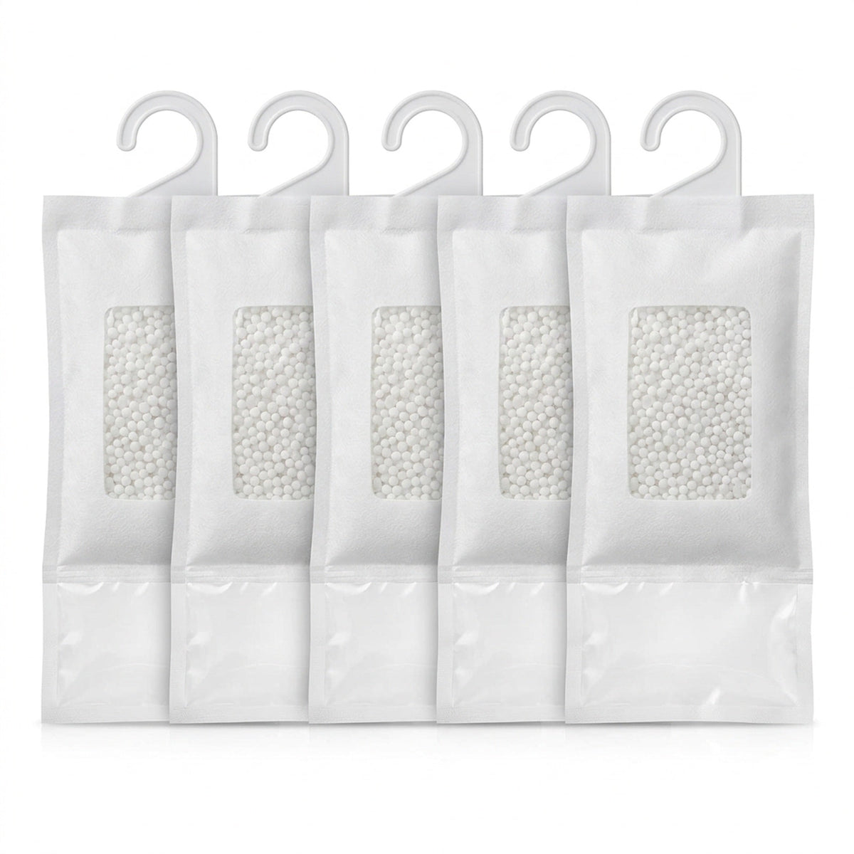 Hanging Desiccant Moisture Absorber Bags – No-Power Damp Traps for Closets, Wardrobes, Cabinets, Basements and Storage