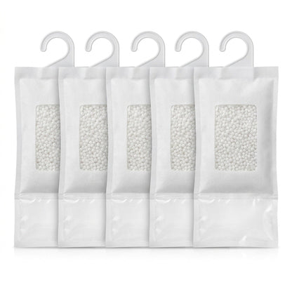 Hanging Desiccant Moisture Absorber Bags – No-Power Damp Traps for Closets, Wardrobes, Cabinets, Basements and Storage