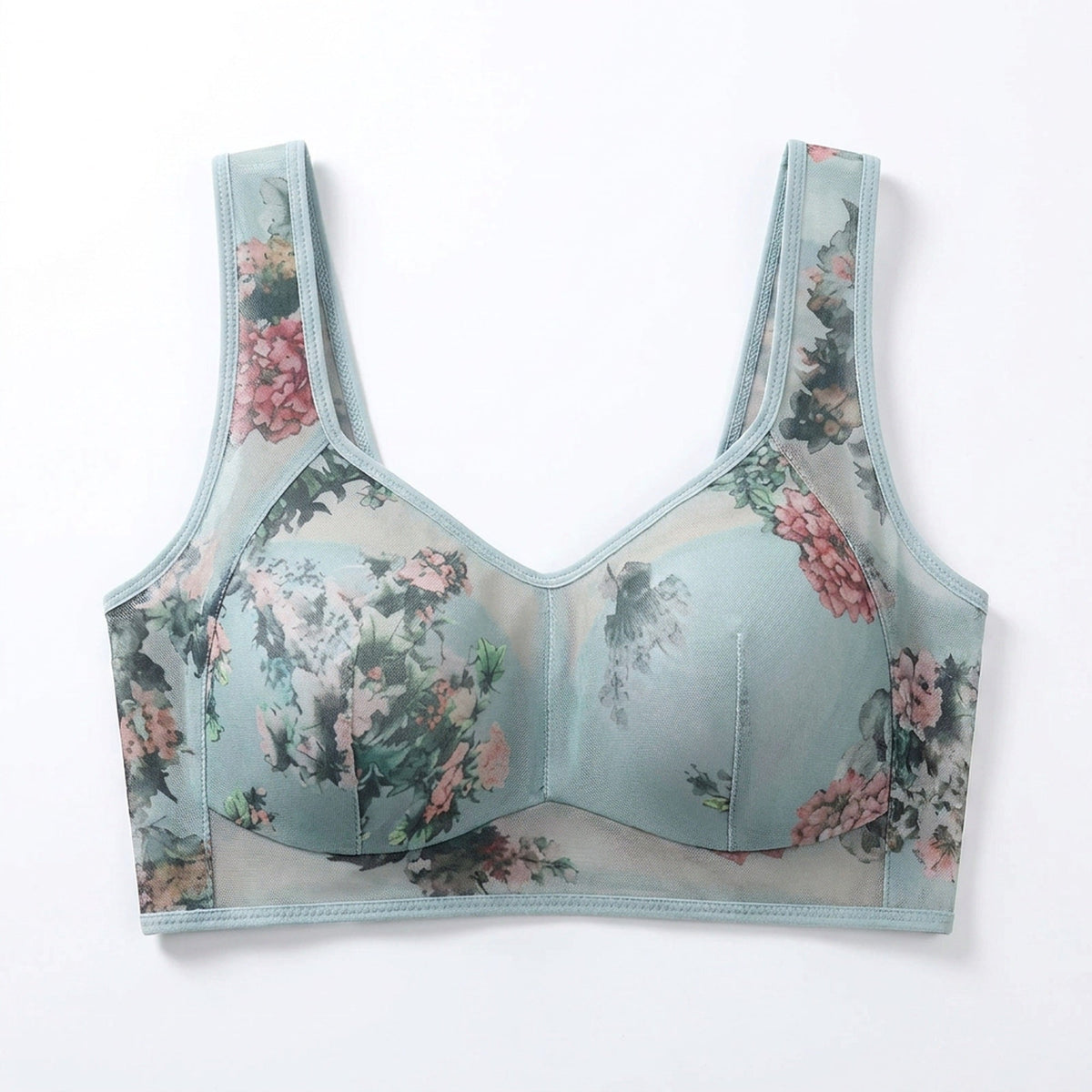 Ice Silk Lace Comfort Bra - Comfortable No Underwire Bras