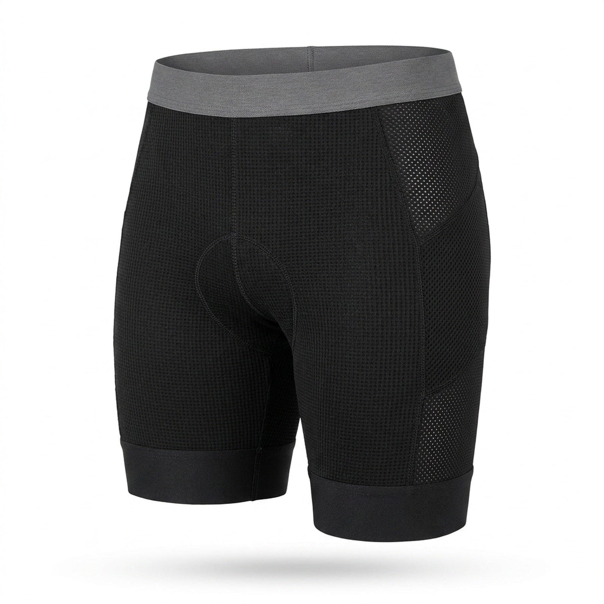 Breathable Men's Padded Cycling Shorts – 5D Underwear with Anti-Slip Leg Grips