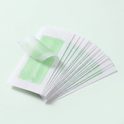 Face Wax Strips – 20 Ready-to-Use Hair Removal Strips for Upper Lip, Chin & Brows in Aloe Vera, Rose or Lemon