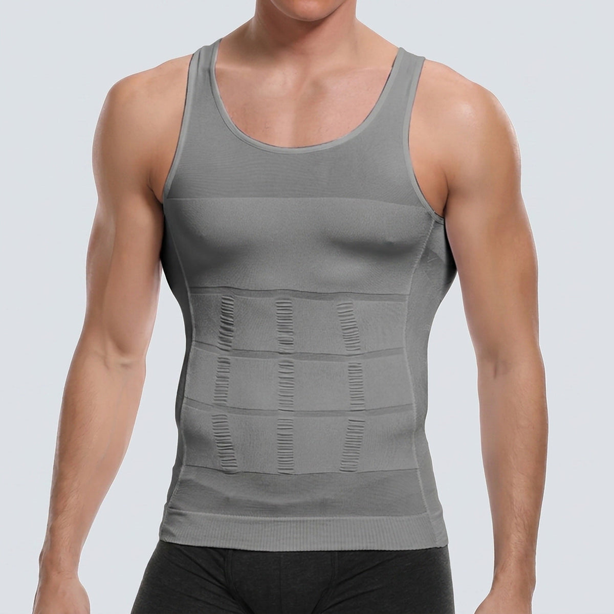 Men’s Compression Body Shaper Tank Top – Slimming Vest with Firm Control for Fitness, Posture Support, and Everyday Wear