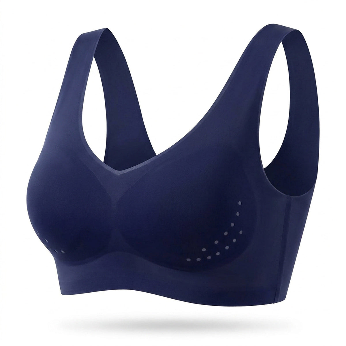 Ice Silk Seamless Wireless Comfort Bra - No Underwire, Wide Straps, Removable Pads, Non-Marking
