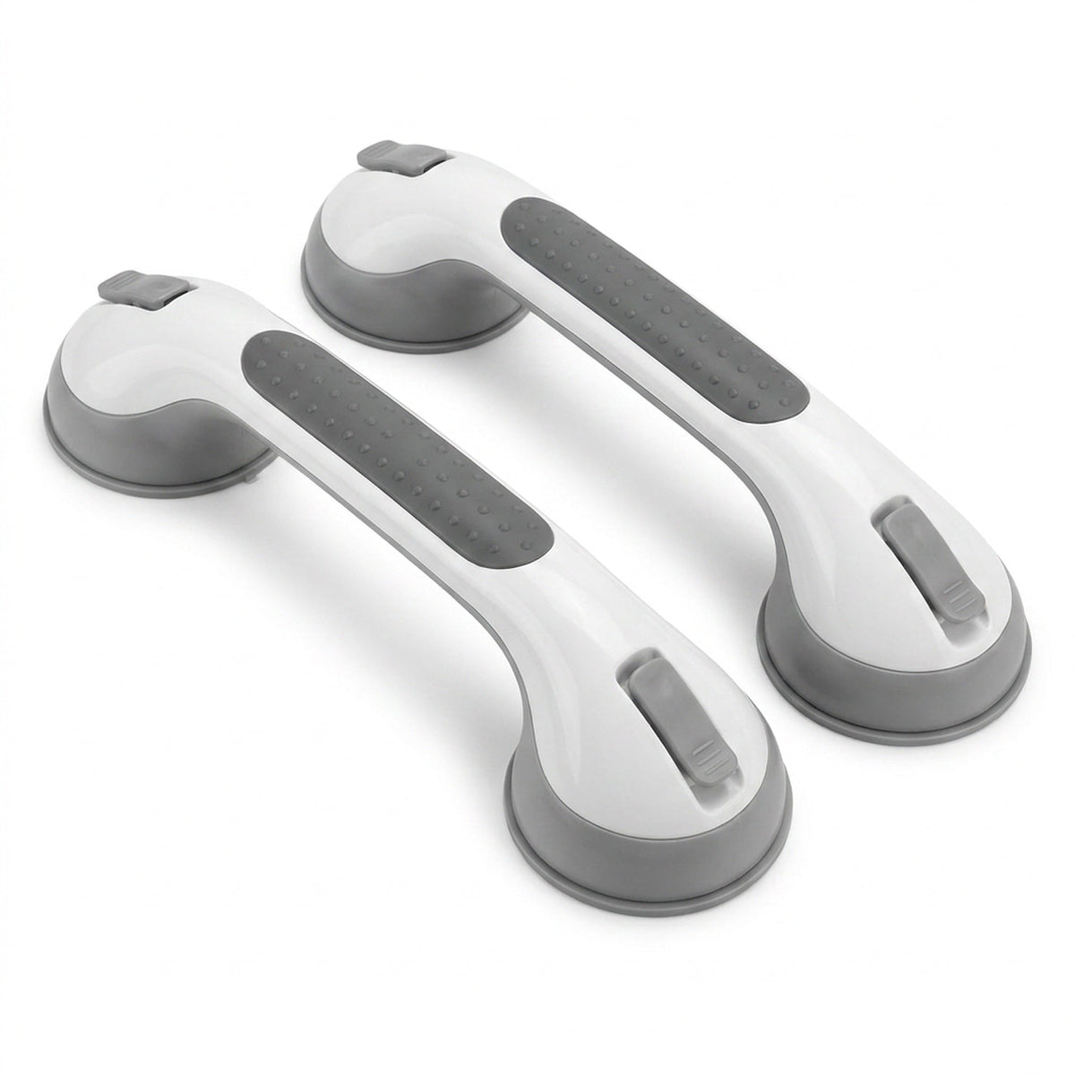 Heavy Duty Suction Shower Grab Bars – 2pcs No-Drill Waterproof Handles for Bathtubs & Showers, Safe Support for Seniors and the Elderly