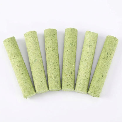 Cat Grass Teething Stick - Professional Natural Cat Grass Sticks Grinding Rod Toy (6 pcs)