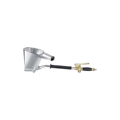 Stucco Sprayer Hopper Gun – Air-Powered Mortar & Plaster Spray Gun for Walls and Ceilings, 4 Nozzles, Stainless Steel Hopper