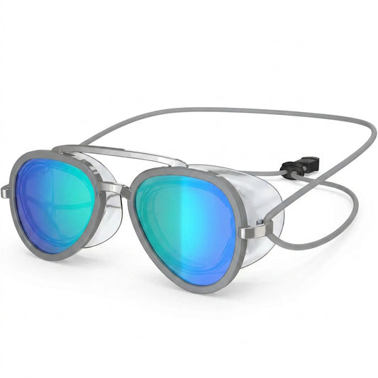 Anti-Fog Swimming Goggles – HD Full View Waterproof Retro Swim Glasses for Adult Water Sports, Beach and Pool Use