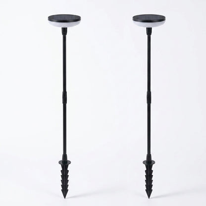 Solar Garden Pathway Lights - Adjustable-Height Path Markers with Auto Dusk-to-Dawn, 2 or 6 Lights