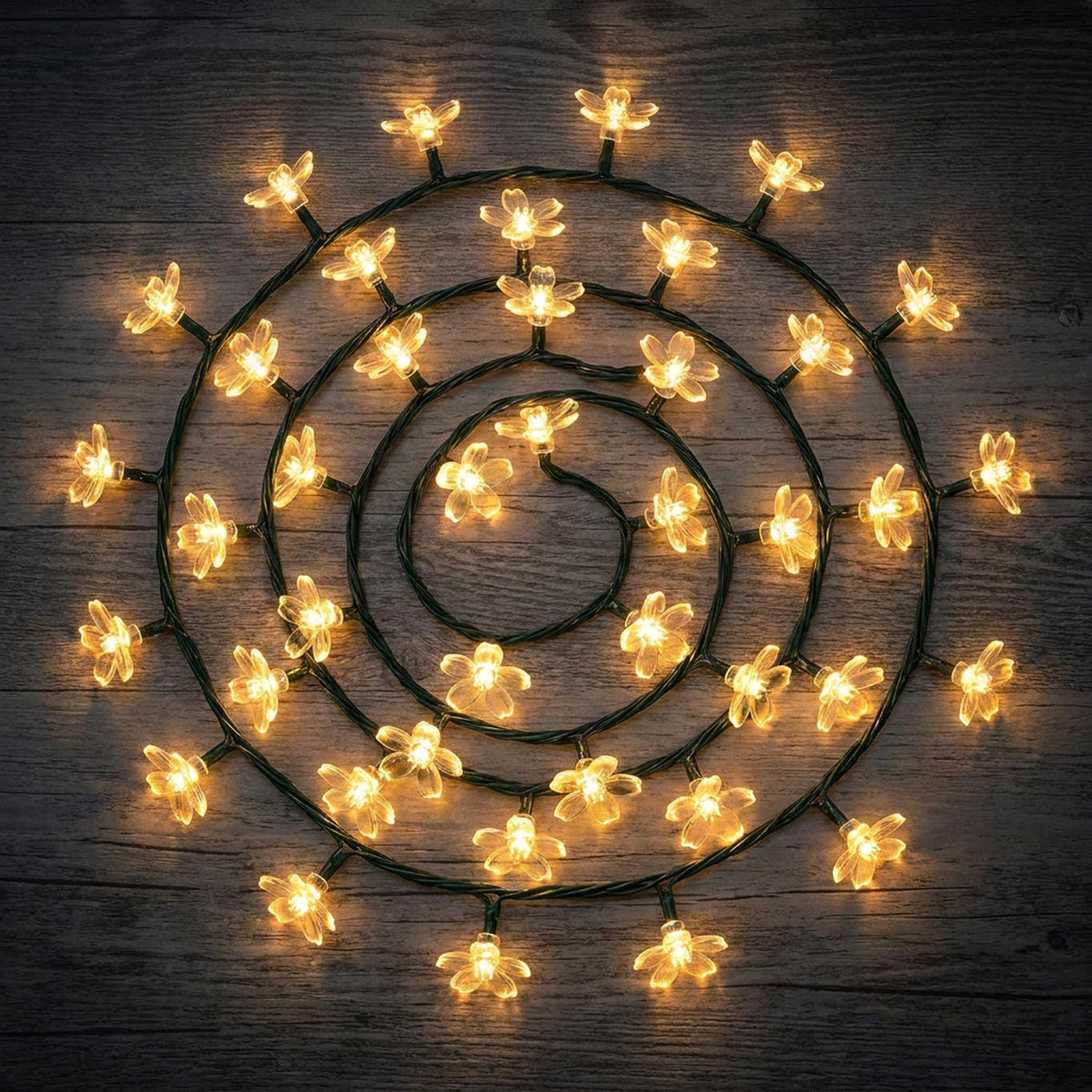 Cherry Blossom Fairy String Lights - Solar or Battery Powered, for Gardens, Weddings, Patios & Christmas Decor