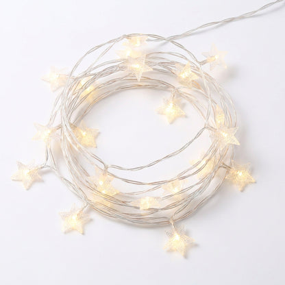 Star LED String Lights - Indoor Fairy Garland for Bedrooms, Weddings, Parties & Christmas