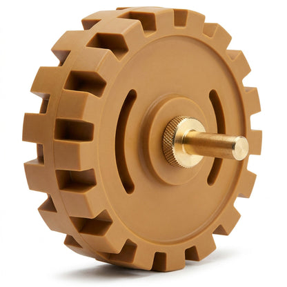 Decal Remover Wheel Tool - Rubber Eraser Wheel with Drill Arbor for Vinyl, Pinstripes & Adhesive