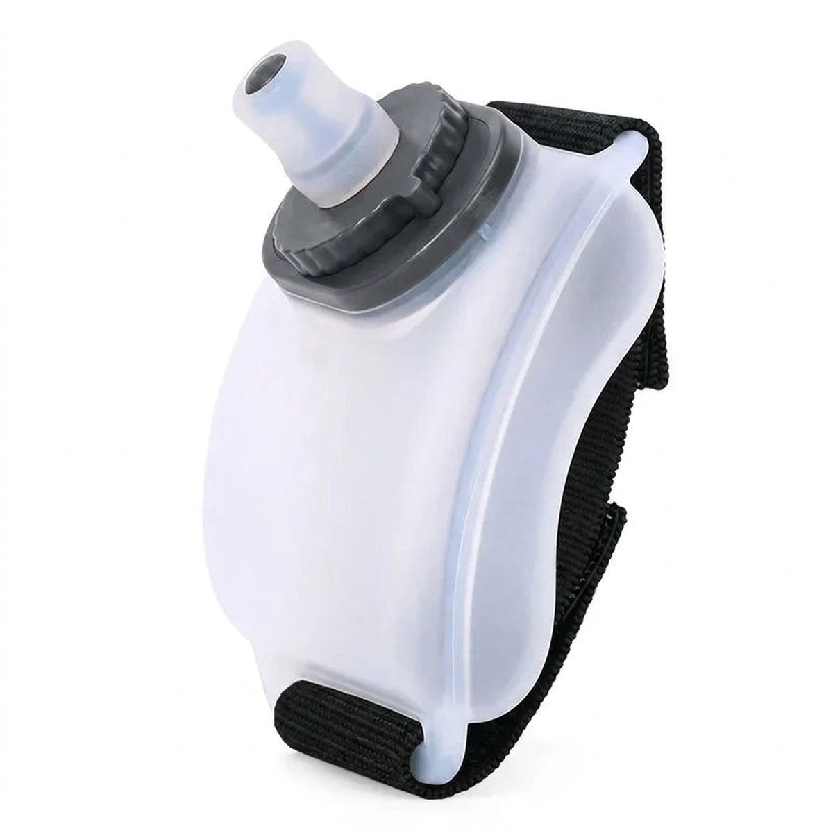 Wrist Water Bottle for Running – Hands-Free 7 oz Soft Silicone Flask with Strap