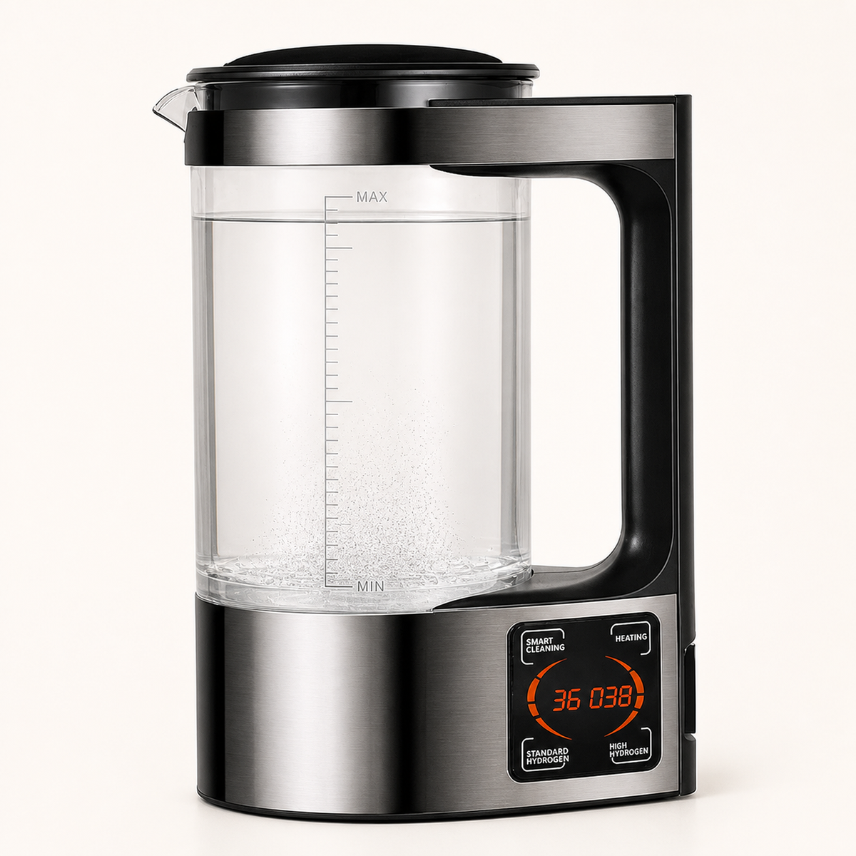 V8 Hydrogen Water Pitcher with Heating & Smart Cleaning