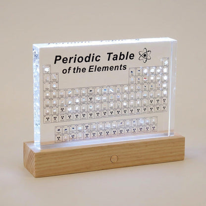 Acrylic Periodic Table with Real Elements – Perfect Gift for Science Enthusiasts & Students