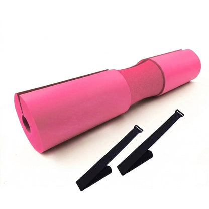 Barbell Pad for Squats and Hip Thrusts - Foam Neck and Shoulder Sleeve with Two Straps
