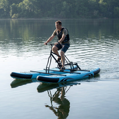Spatium SUP Inflatable Water Bike 2.0 – Stable Pedal Kayak Pedal Boat for Lakes, Easy-Drive Inflatable Watercraft for Outdoor Adventure & Fitness