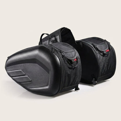 Universal Frameless Motorcycle Saddlebags – Expandable 36–58 L Throw-Over Pair