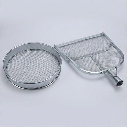 Garden Sieve & Sifting Scoop Set – Heavy-Duty Steel Riddle and Scoop for Soil, Sand and Compost