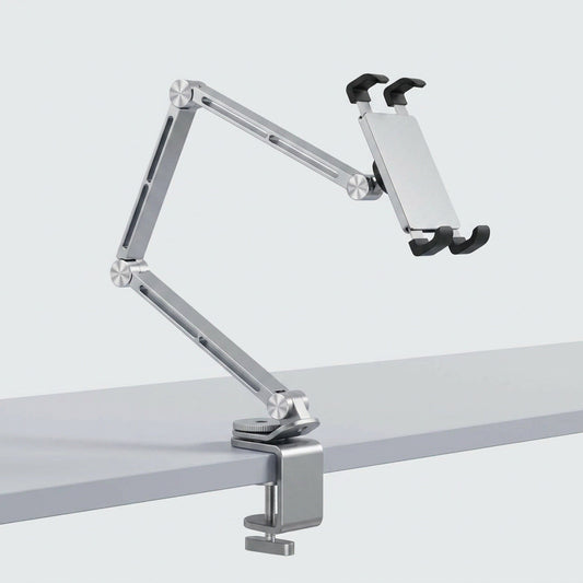 Adjustable Rotating Tablet Stand Holder - Portable Monitor Tablet Holder, Pad and Phone Clip Mount