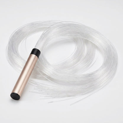 LED Rechargeable Light Whip - Fiber Optic Glowing Light Whips for Dancing