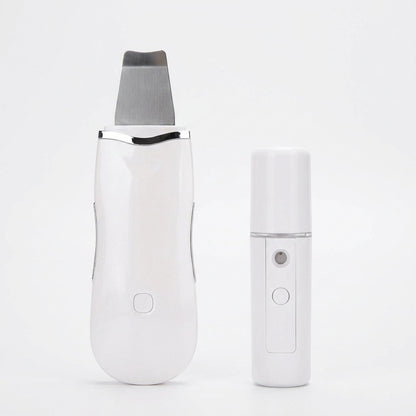 Ultrasonic Skin Scrubber & Face Spatula with Nano Mist Sprayer