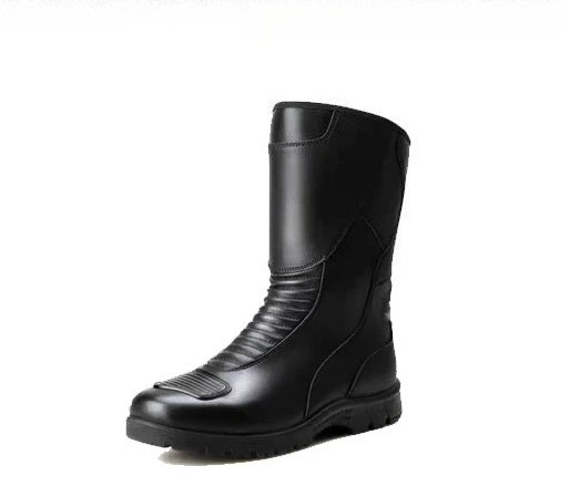 Men’s Classic Motocross Motorcycle Boots – Waterproof Touring Footwear with Reinforced Heel and Toe for Rugged Ride Comfort & Style