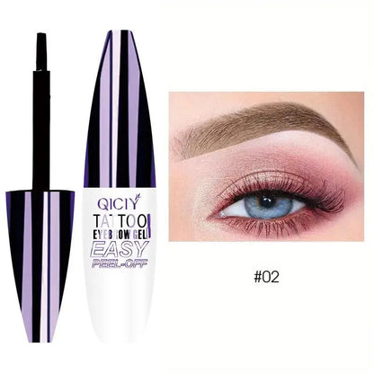 Lasting 3 Days Tattoo Eyebrow Gel – Easy Peel-Off, Smudge-Proof, Waterproof, Long-Wear Formula for Bold, Natural Brows Every Day
