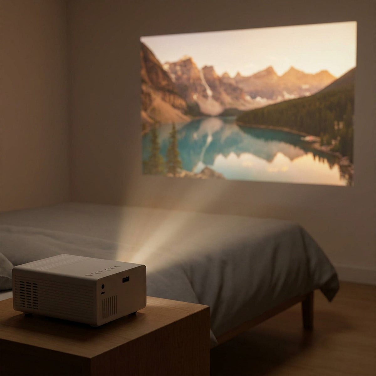 Portable Mini Projector – 1080P Supported Pocket Projector for Movie Nights and Gaming