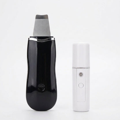 Ultrasonic Skin Scrubber & Face Spatula with Nano Mist Sprayer