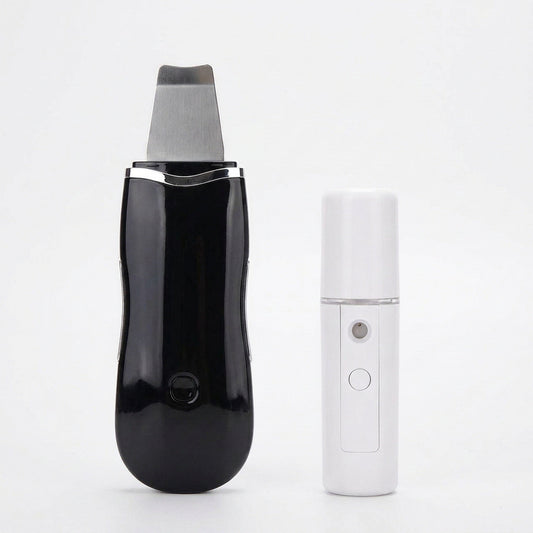 Ultrasonic Skin Scrubber & Face Spatula with Nano Mist Sprayer