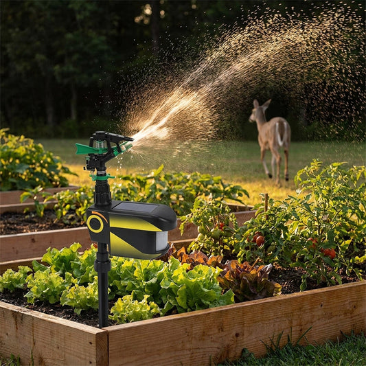 Animal Repellent Garden Sprinkler - Automatic Motion Activated Animal Sensor Outdoor Lawn Yard Water Sprinkler