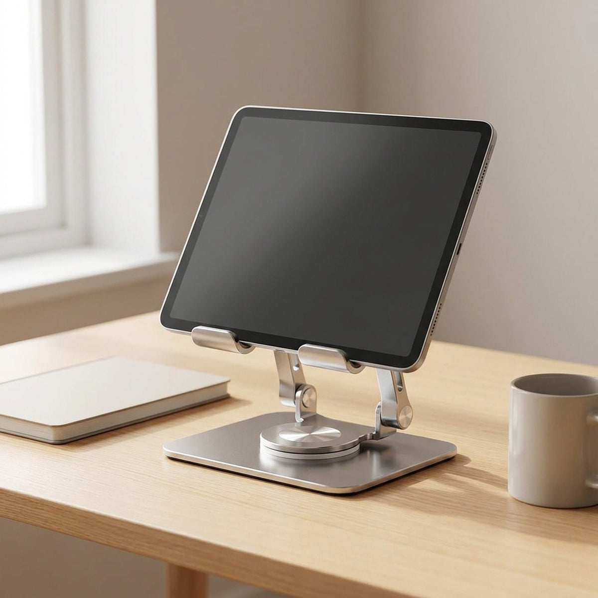 Rotatable Tablet Stand - 360°  Foldable & Portable Tablet Stand for All up to 15.6 inches.