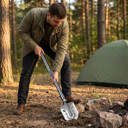 Indestructible Survival Shovel – Folding Shovel Set with Manganese Steel Head