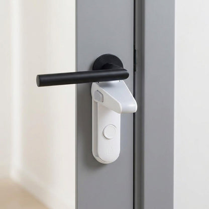 Childproof Door Lever Lock – Baby Safety Door Handle Lock for Toddlers and Pets, Adhesive Mount, Single Lock