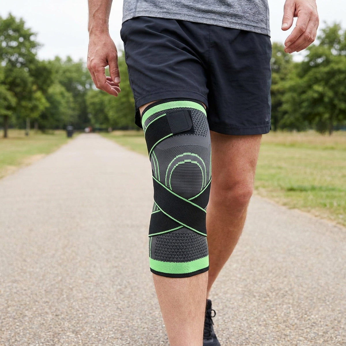 Compression Knee Brace - Fit Support for Joint Pain, Arthritis Relief,  and Improved Circulation