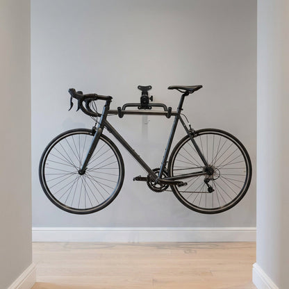 Space-Saving Bike Wall Mount Rack – Foldable Bicycle Hanger with Rim Protection