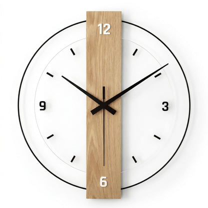 Nordic Minimalist Wall Clock – Modern Silent Living Room Clock for Home, Restaurant & Interior Aesthetic Decor