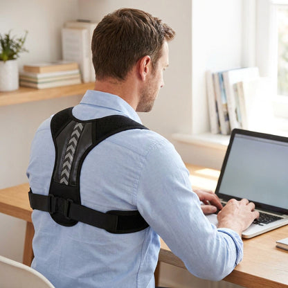 Adjustable Posture Corrector Belt – Upper Back, Shoulder and Clavicle Support Brace for Spine Alignment, Neck Relief and Everyday Posture Improvement