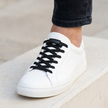 Elastic No Tie Shoelaces - 2-Pair Flat Locking Laces for Kids & Adults Sneakers