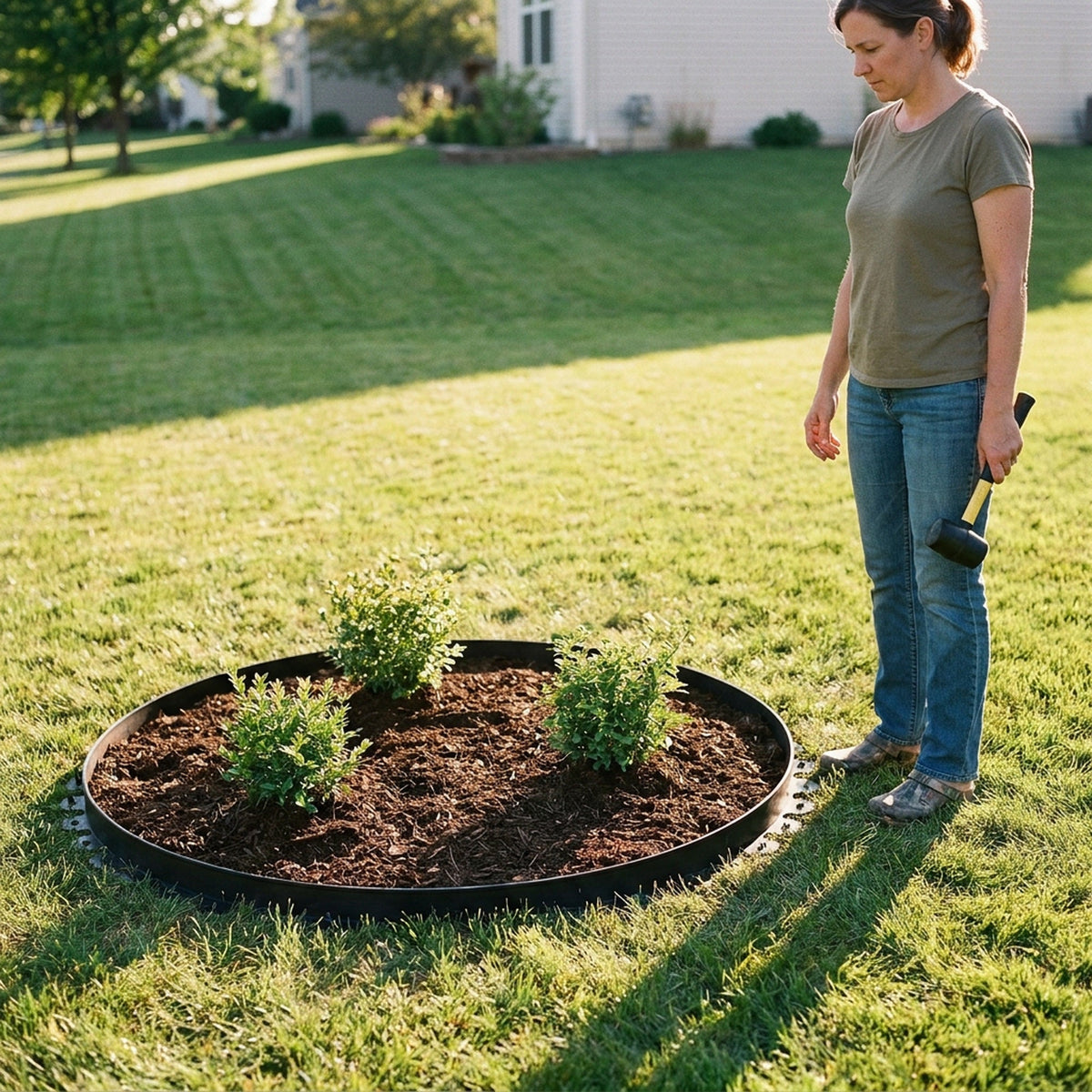 Lawn Edging Boarder Plastic – Easy-to-Install Landscape Edging Solution that Adds Long-Lasting Beauty to Lawns & Flowerbeds